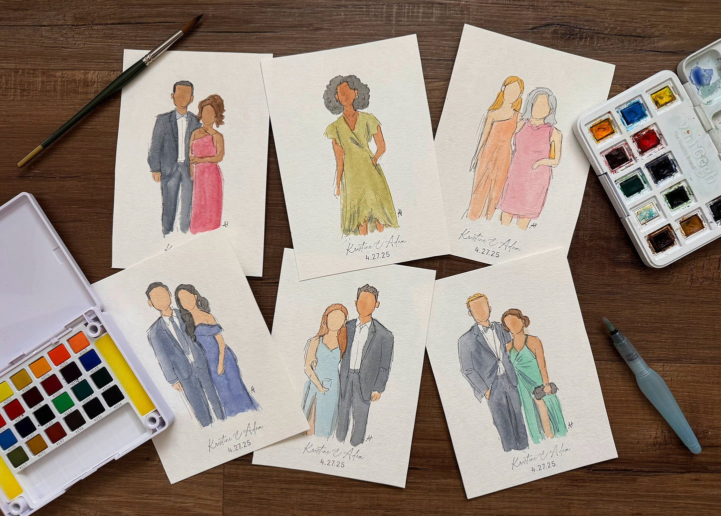 Live Watercolor Event Painting