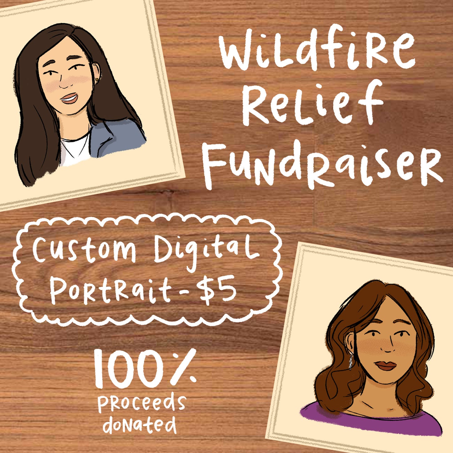 Custom Digital Headshot Portrait - Fundraiser