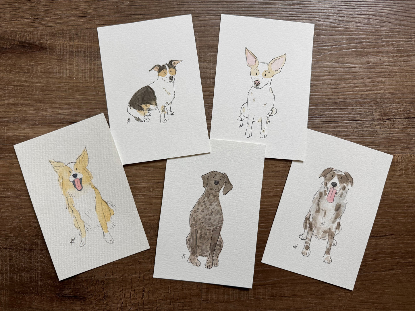 Custom Watercolor Pet Portraits