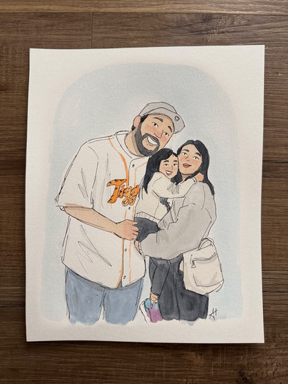 Custom Watercolor Portraits