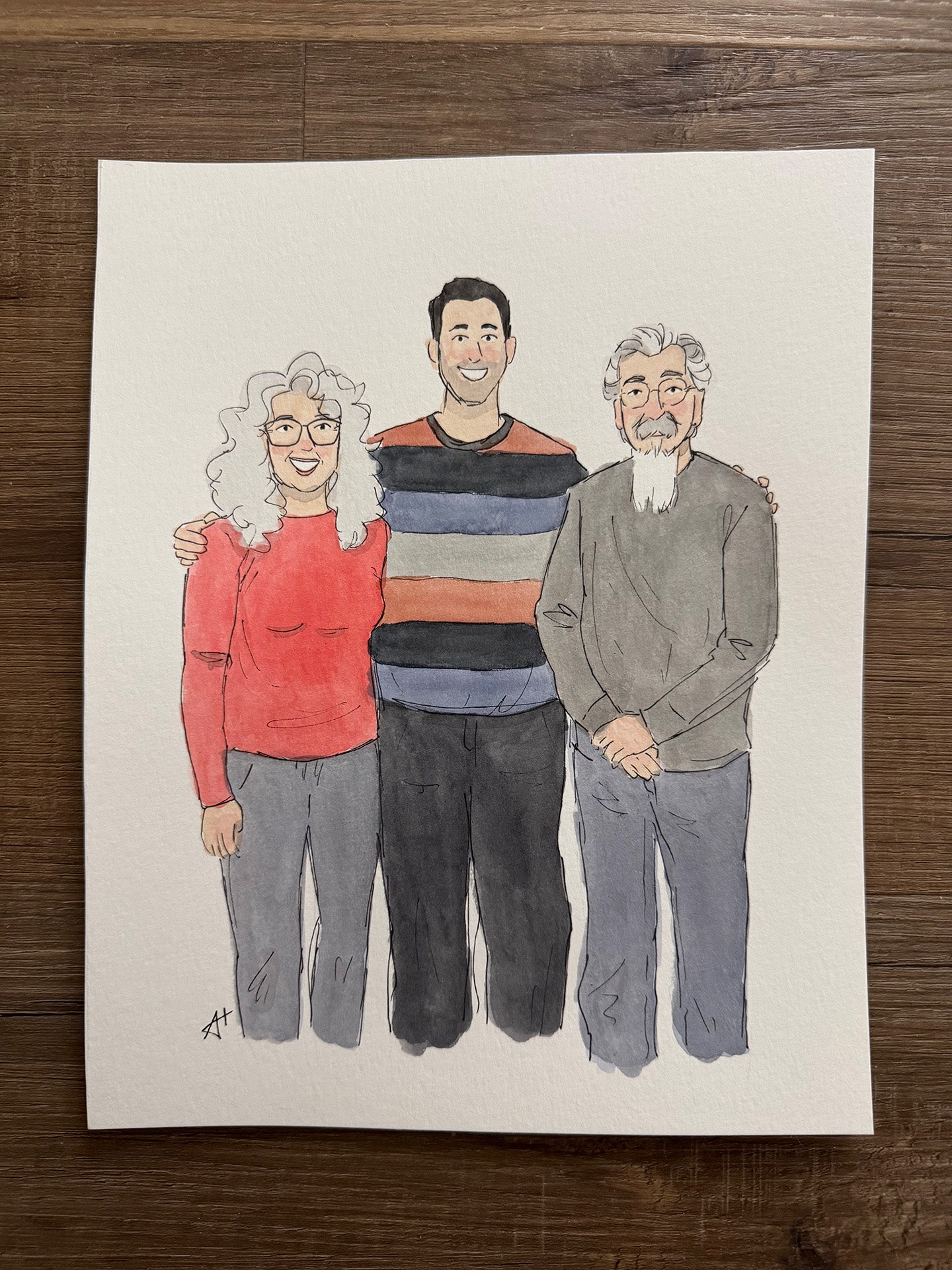 Custom Watercolor Portraits