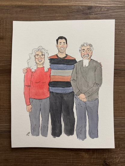 Custom Watercolor Portraits