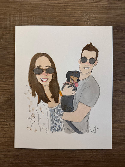 Custom Watercolor Portraits